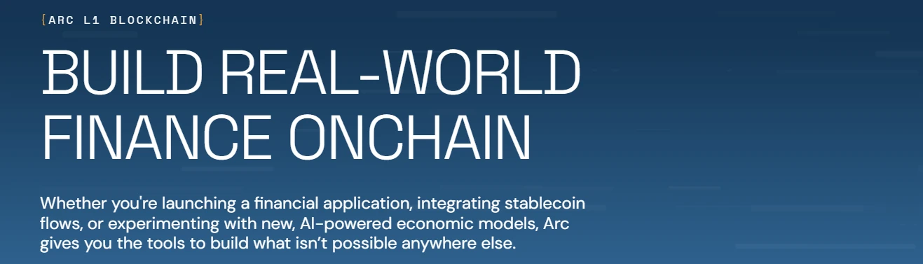 Arc:Circle 推出的一条专用于稳定币的 Layer 1