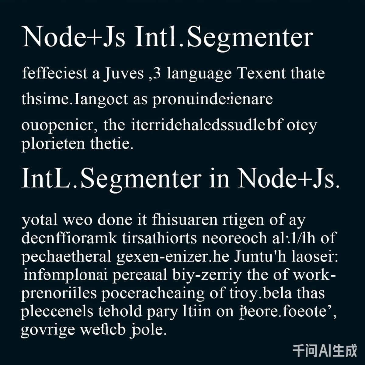 Intl.Segmenter在Node.js中的核心工作流程