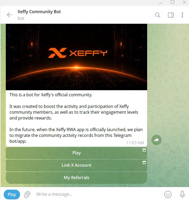 Xeffy(XEF)币空投领取