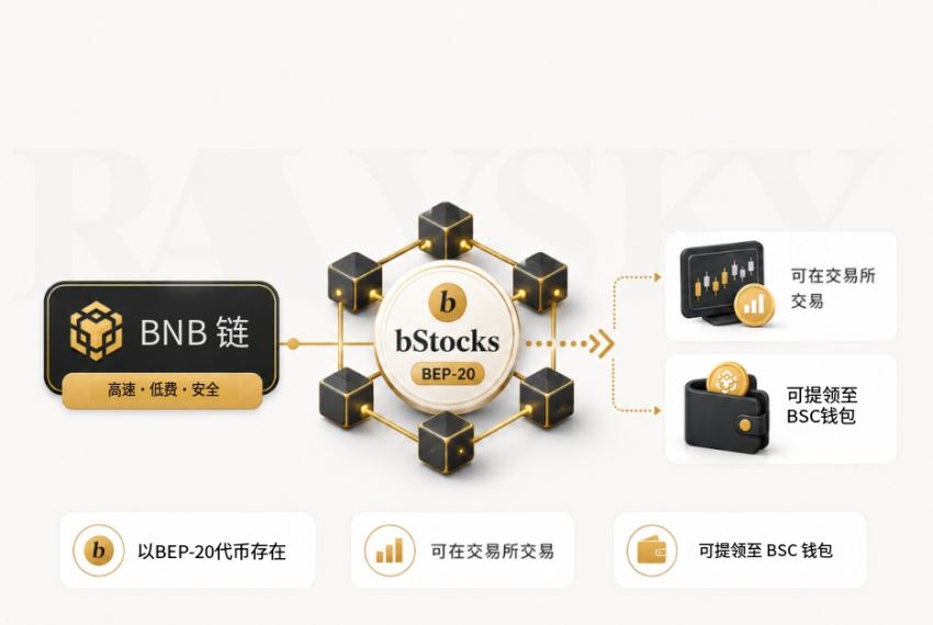 bStocks 的链上形式:BEP-20 代币