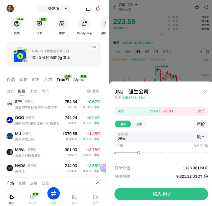 Gate交易所股票交易教学