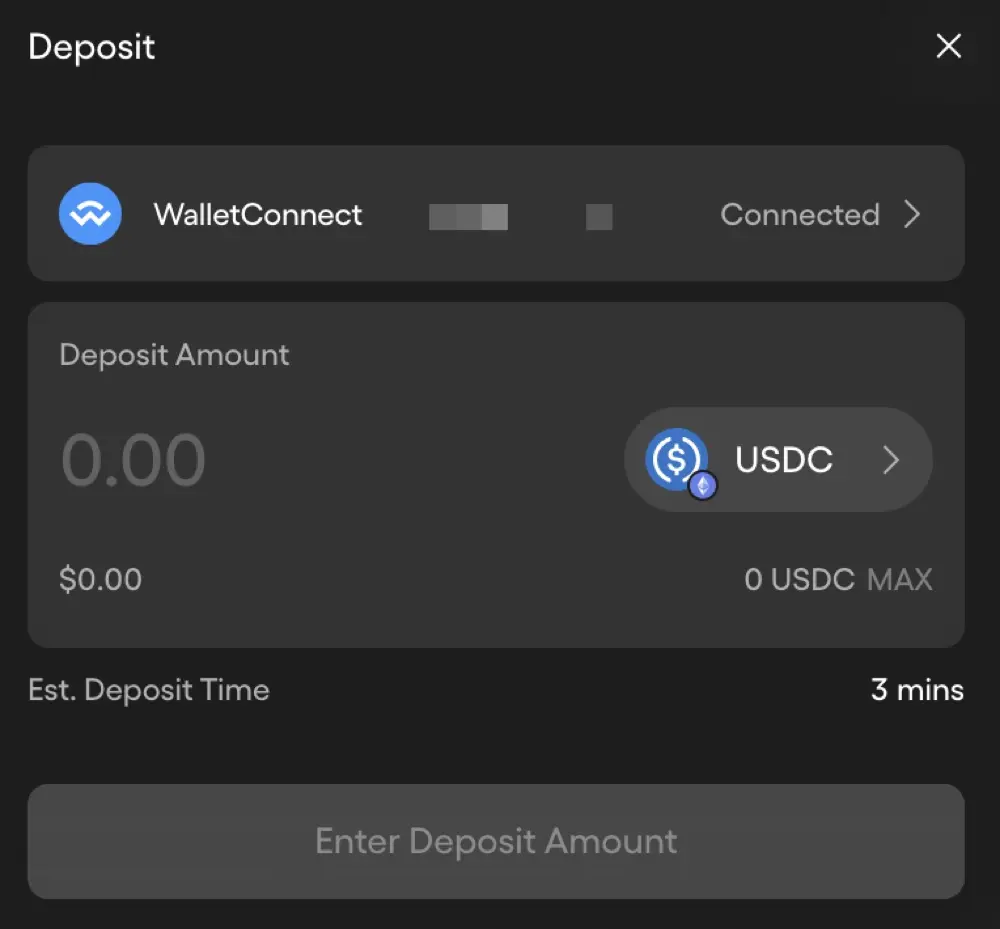 Step 3:入金 USDC