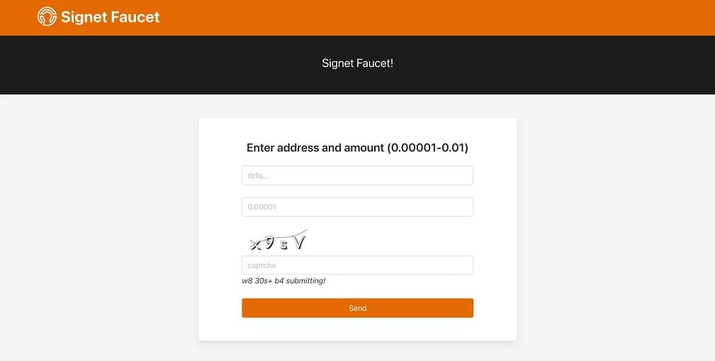 Bitcoin Testnet Faucet限制
