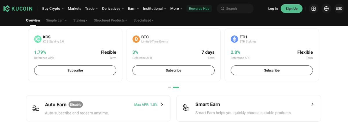 6. KuCoin：最適合山寨幣質(zhì)押