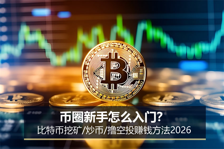 币圈新手怎么入门?比特币挖矿炒币撸空投赚钱方法2026