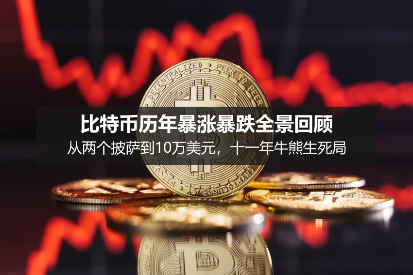 比特幣暴漲暴跌全史：從兩個披薩到10萬美元，十一年牛熊生死局