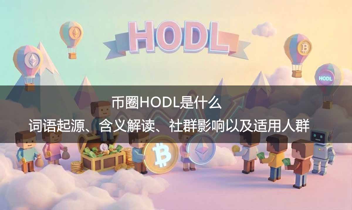 币圈HODL是什么?词语起源、含义解读、社群影响以及适用人群