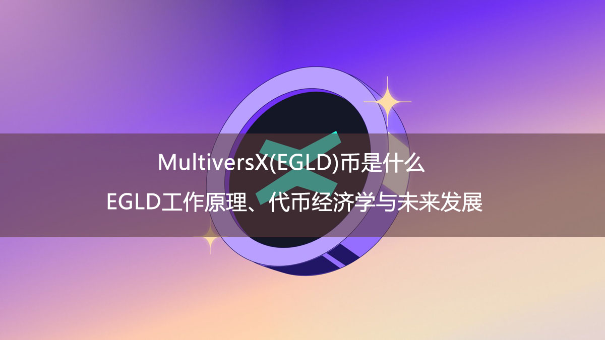 MultiversX(EGLD)币是什么?EGLD工作原理、代币经济学与未来发展
