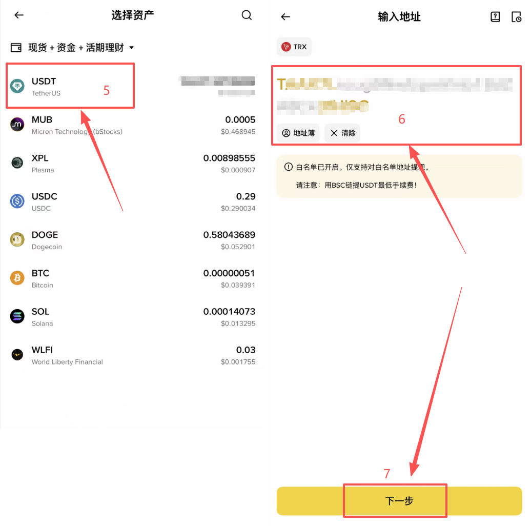 BI安提现USDT选哪个网络?TRC20、ERC20、BEP20网络对比+转币教程
