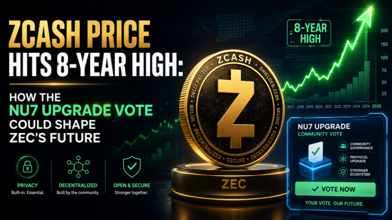 Zcash价格触及8年高点:NU7升级投票如何塑造ZEC的未来?