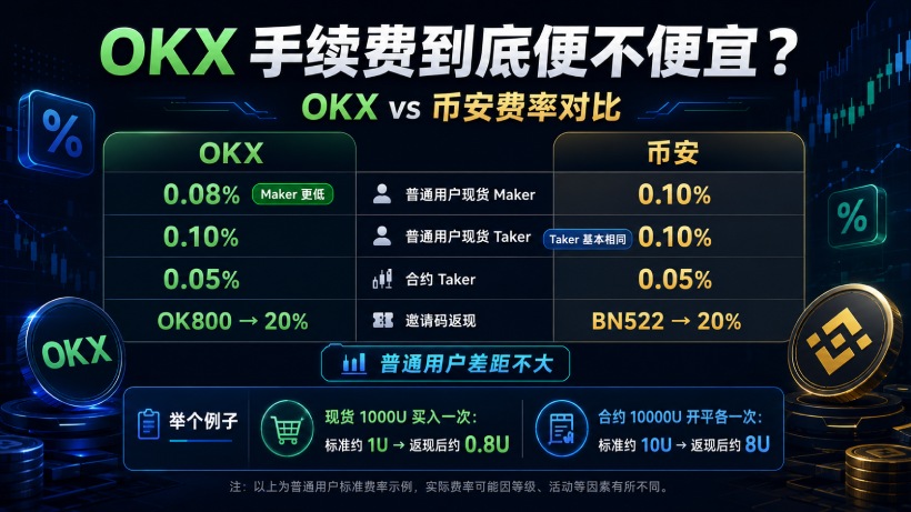 OKX手續(xù)費(fèi)到底便不便宜