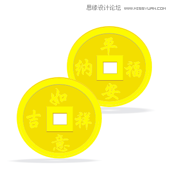 CorelDraw簡(jiǎn)單制作逼真的古代錢(qián)幣