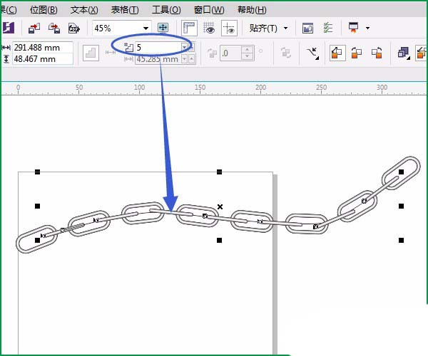 cdr怎么画链条cdr绘制金属链效果的教程