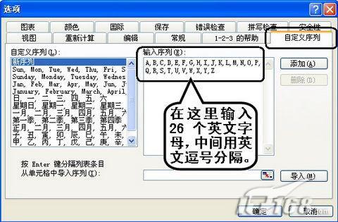 自定義序列法