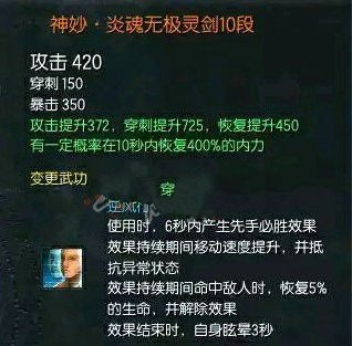 剑灵白青版本S3武器属性怎么样