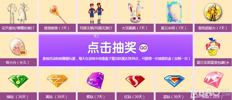 qq炫舞9月钻钻送不停活动奖励是什么
