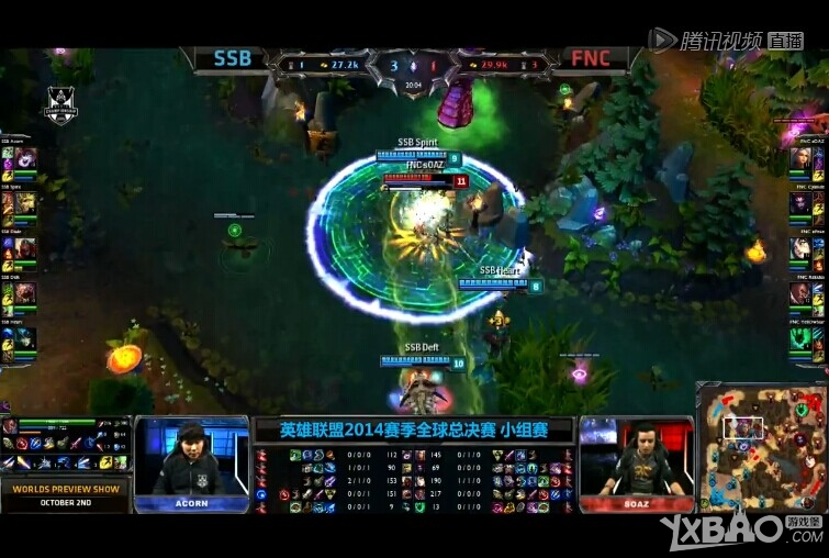 《LOL》总决赛C组SSBvsFNC视频介绍