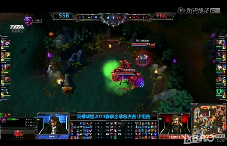 《LOL》总决赛C组SSBvsFNC视频介绍