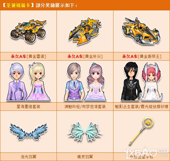 《QQ飞车》圣诞祝福卡怎么得 有什么