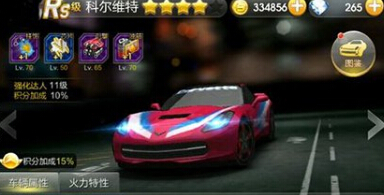 天天飞车科尔维特