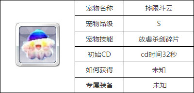 天天风之旅摔跟斗云属性图鉴
