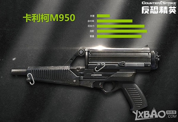 CSOL新武器卡利柯M950属性怎么样_卡利柯M950属性全面解析_网络游戏_游戏攻略_