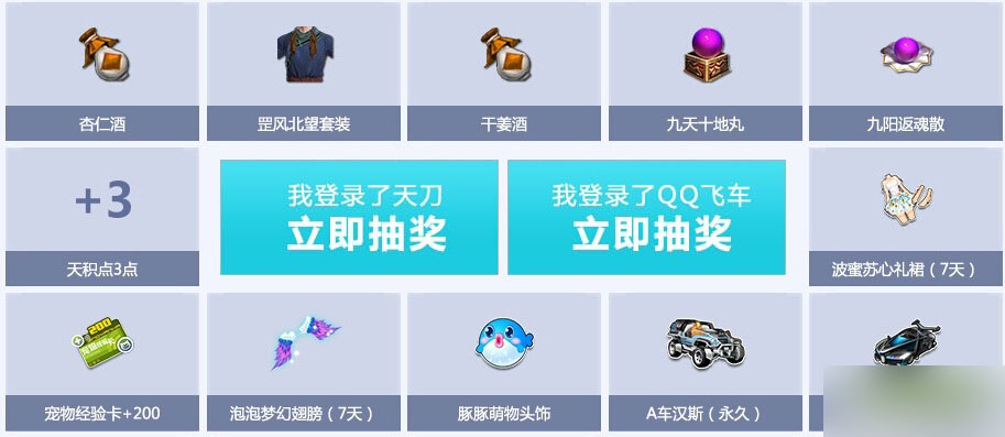 《天涯明月刀》携手QQ飞车庆祝不限号测试抽奖活动介绍