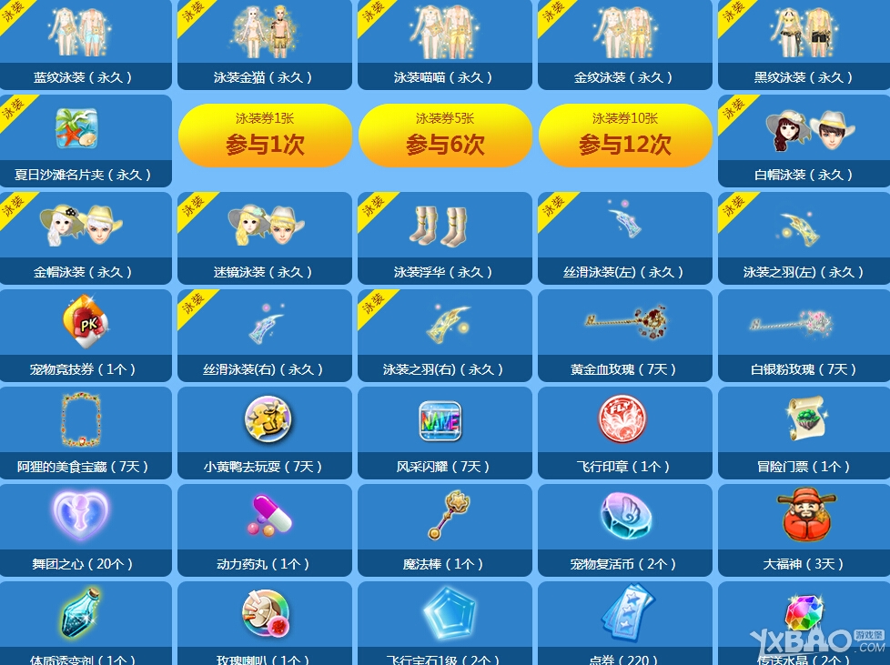 《QQ炫舞》金色泳装购买活动