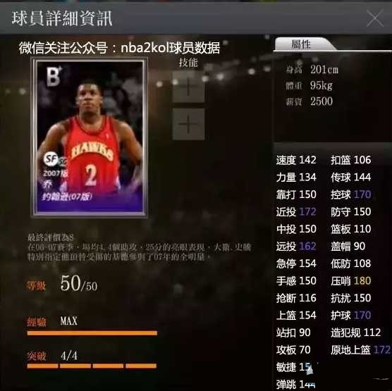 NBA2KOL乔·约翰逊厉害吗 NBA2KOL球员介绍_网络游戏_游戏攻略_-六神源码网