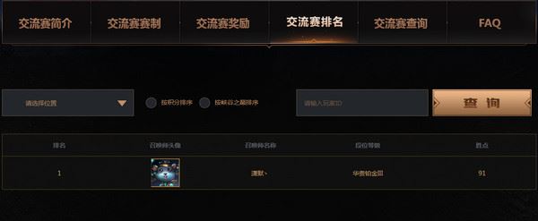 LOL巔峰試煉交流賽怎么查排名？ lol巔峰試煉交流賽2017查詢網(wǎng)址