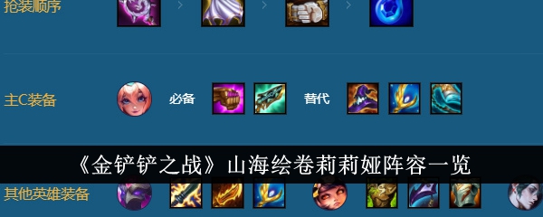 《金鏟鏟之戰(zhàn)》山海繪卷莉莉婭陣容一覽