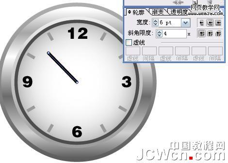 Illustrator鼠繪教程:漸變工具運用繪制金屬鬧鐘_中國教程網(wǎng)