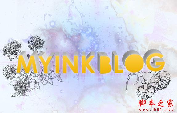 AI和PS打造碎花風(fēng)格立體字 腳本之家 AI實(shí)例教程