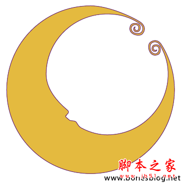 Illustrator繪制矢量畫實(shí)例月亮圖騰_天極設(shè)計(jì)在線轉(zhuǎn)載