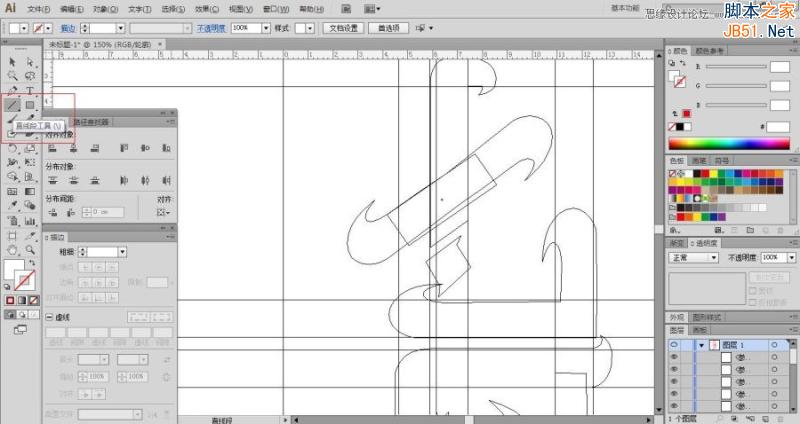 Illustrator繪制超酷的七夕海報教程