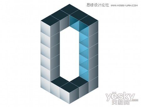 Illustrator繪制矢量三維字體組合特效,PS教程,思緣教程網(wǎng)