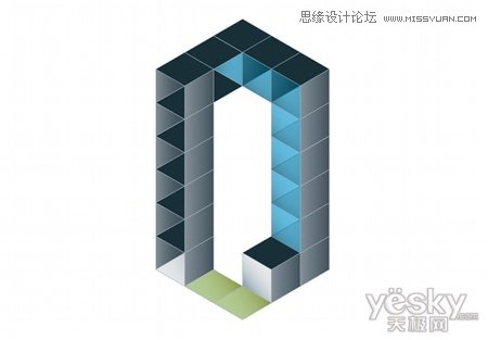 Illustrator繪制矢量三維字體組合特效,PS教程,思緣教程網(wǎng)