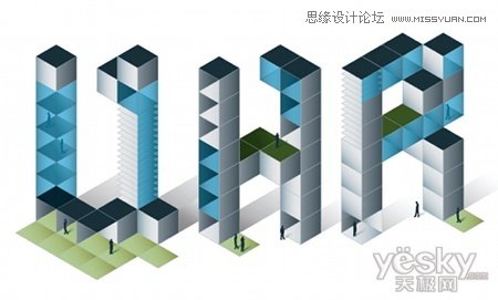 Illustrator繪制矢量三維字體組合特效,PS教程,思緣教程網(wǎng)