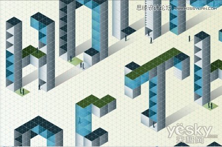 Illustrator繪制矢量三維字體組合特效,PS教程,思緣教程網(wǎng)