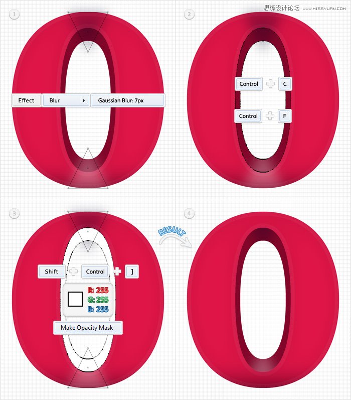Illustrator制作立體效果的質(zhì)感藝術(shù)字,PS教程,思緣教程網(wǎng)