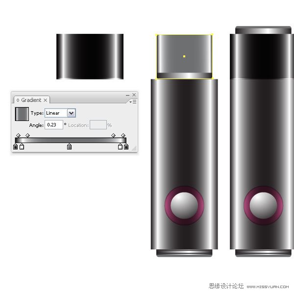Illustrator設(shè)計(jì)一個(gè)色彩斑瀾的U盤(pán),PS教程,思緣教程網(wǎng)