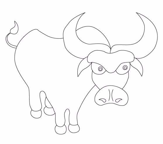 ai怎么设计简笔画效果的一头牛? ai画牛的教程
