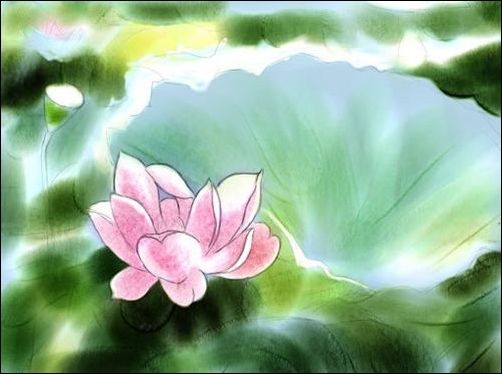 Painter教程:手繪荷花水彩畫(huà)_腳本之家jb51.net網(wǎng)絡(luò)轉(zhuǎn)載