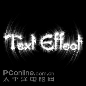 Photoshop實例教程：環(huán)形放射文字