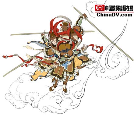 11,最后给天兵天将上色完
