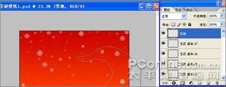 Photoshop制作圣誕主題壁紙教程_腳本之家jb51.net轉(zhuǎn)載