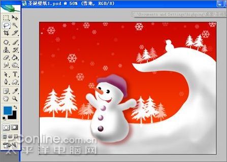 Photoshop制作圣誕主題壁紙教程_腳本之家jb51.net轉(zhuǎn)載