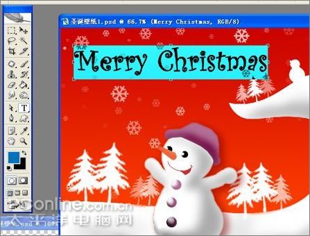 Photoshop制作圣誕主題壁紙教程_腳本之家jb51.net轉(zhuǎn)載