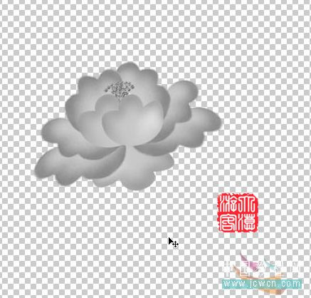 Photoshop教程:牡丹的手繪