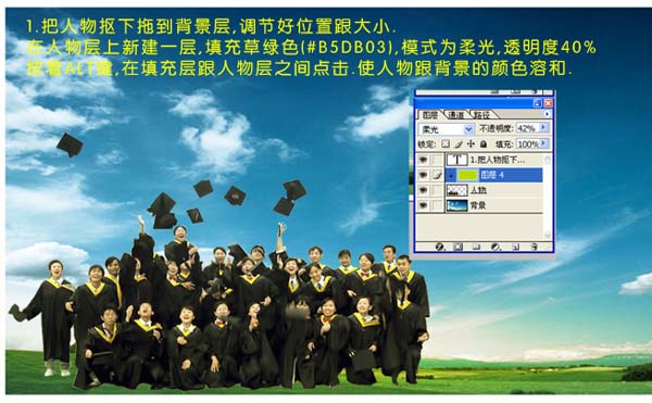 PS照片處理教程：我們畢業(yè)了！